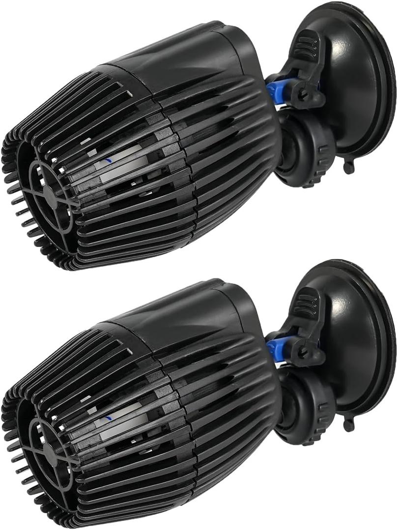 AQUANEAT 2 Pack Aquarium Circulation Pump,800 GPH Fish Tank Powerhead, Saltwater Wave Maker, Submersible Water Pump with Suction Cup