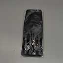 Pefei Tweezers Set - Professional Stainless Steel Tweezers for Eyebrows - Great Precision for Facial Hair, Splinter and Ingrown Hair Removal (Black)