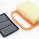 3 Pack 4238 141 0300 Air Filter With 4238 140 1800 Pre Filter Replace Stihl 4238 141 0300, 4238 140 4401, 4238 140 4402, 4238 140 4403, 4238 140 4404 Fit TS410 TS420 TS410Z TS420Z TS480 TS500i