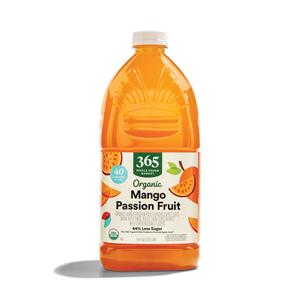 365 by Whole Foods Market, Organic Mango Passionfruit Juice, Reduced Sugar, 64 Fl Oz, 03/03/26