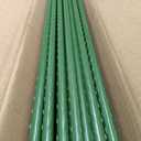 Growsun 4ft Garden Stakes Metal Plastic Coated Plant Cage Supports Tomato Stakes Trellis Climbing for Tomatoes,Trees, Cucumber, Fences, Beans,25 Pack