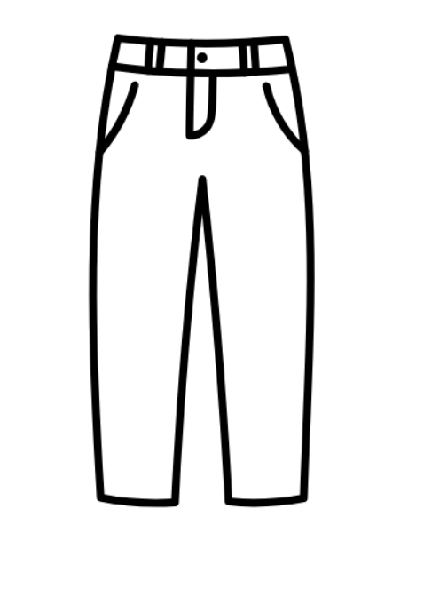 Pants Women with Pockets, Blue, Size M