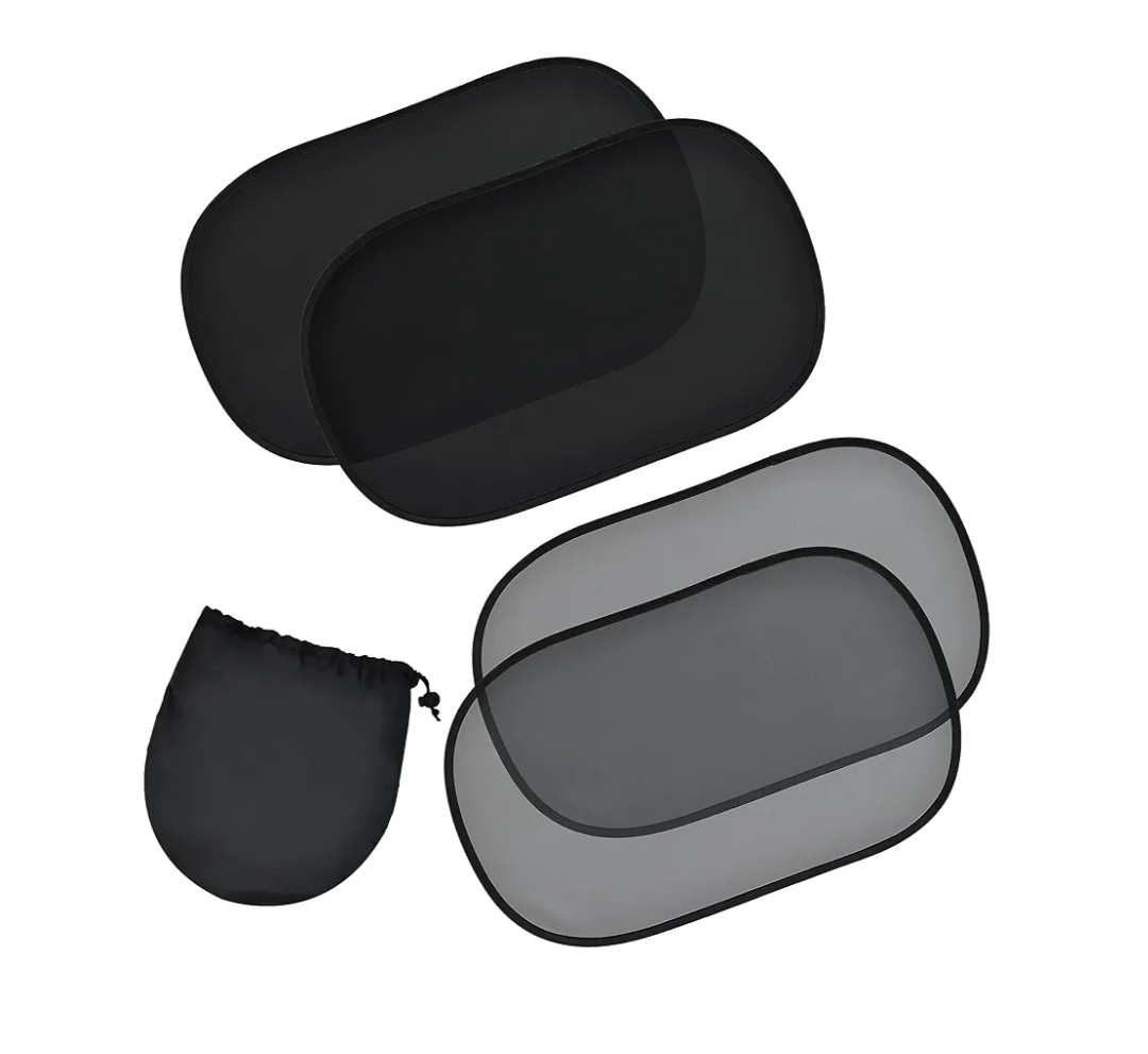 EcoNour Car Window Shades for Baby (4 Pack) | Protects Baby from Window Sun & Heat | Sun Shade Side Windows for Kids | Automotive Sun Protection from UV | Child Safety Accessories