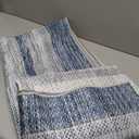 Beeiva Border Blue Rugs for Entryway, Kitchen Rugs Non Slip Washable 2x3 Throw Mat with Rubber Backing, Modern Printed Small Accent Carpet for Bedroom Indoor Bathroom