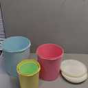 Tupperware Heritage Collection 8 Piece Nested Canister Set in Vintage Colors, Dishwasher Safe and BPA Free (4 Containers, 4 Lids)