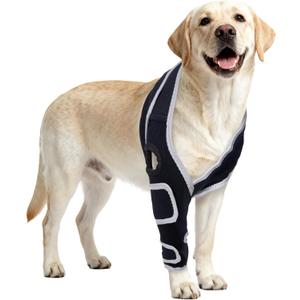 Dog Knee Brace for Torn ACL, CCL Hind/Back Leg Support with Harness & Anti-Slip Straps Adjustable Fit, Soft & Breathable, Post Surgery & Injury Recovery Hand Washable, M