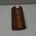 Leather Watch Travel Case for Men Women, Watch Roll Case Hold 3 Watches Storage Organizer with Removable Pillows Solid Dividers Flat Base Watches Holder for Home Travel Display