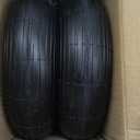 Taifa 13 Inch 2 PCS Rubber Pneumatic Replacement Tires and Wheels 4.00-6 with 5/8'' Axle Bore Hole, Inflated Air Wheel for Wheelbarrow/Wagon/Hand Truck/Trolley/Garden Scooter etc. (13x400-6Air-ribbed-2packs)