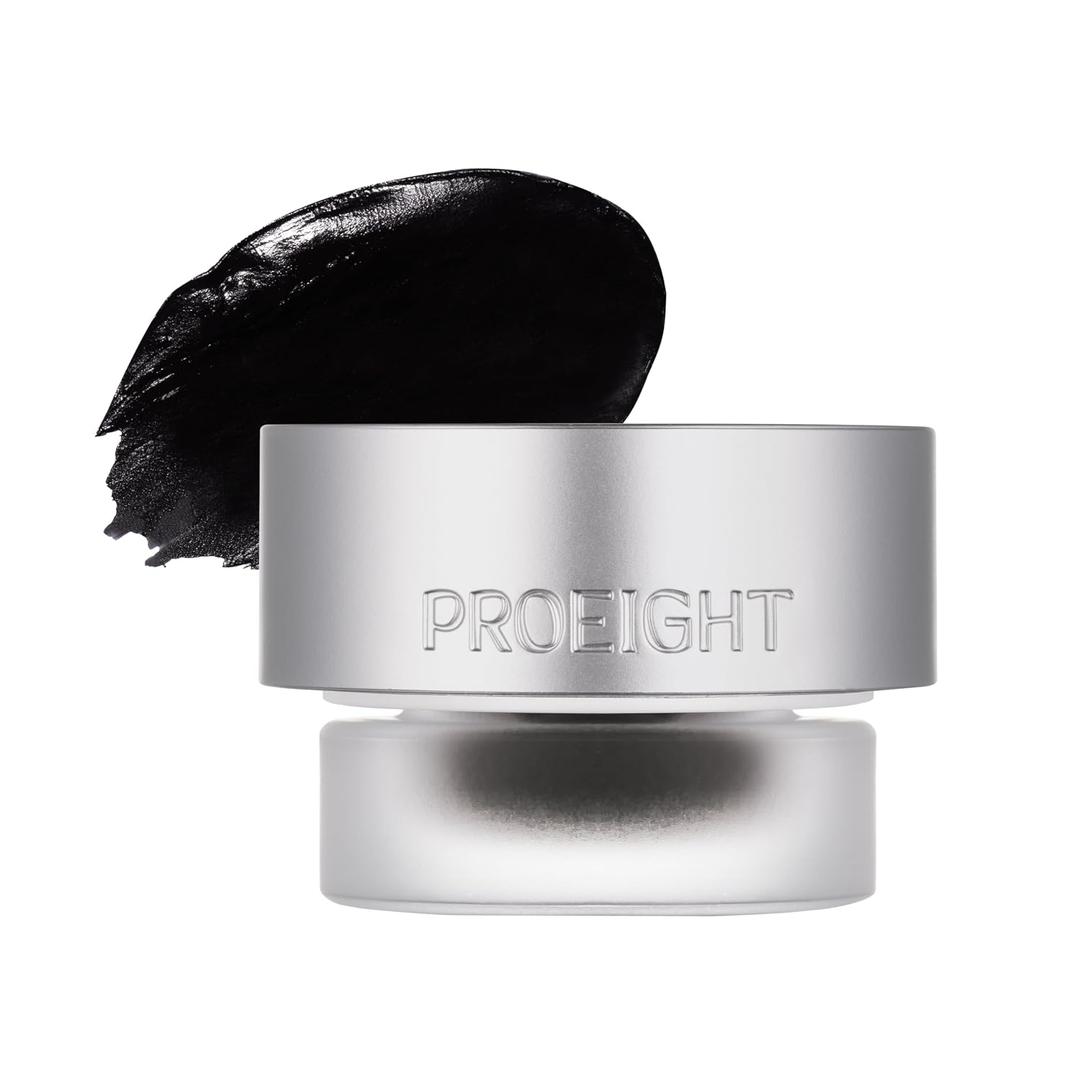 Piccasso PROEIGHT Stay On Gel Eyeliner 01 Deep Black, Long Lasting Waterproof Cream Texture High Pigment Eyeliner for Precise Smooth Drawing, Korean Makeup