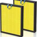 Vital 200S Pet Care Replacement Filter for LEVOIT Vital 200S and Vital 200S-P Air Purifier, H13 True HEPA and Activated Carbon Filter, Vital 200S-RF-PA, 2 Pack, Yellow