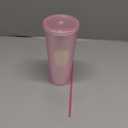 Studded Tumbler With Straw Tumblers With Lids And Straws Pink Tumbler With Straw Textured Cup BPA-Free Double-Wall Plastic Tumblers for Iced Coffee Cold Drinks or Water 24 Oz, Pink 