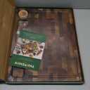 THETCHRY Walnut Wood Cutting Boards for Kitchen, End Grain Chopping Board Double Sided, Large Cutting Board with Handle, Charcuterie Butcher Block for Meal Prep & Serving with Gift Box, 17"13"1"