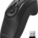 ELECOM Relacon Handheld Trackball Mouse, Thumb Control, 2.4GHz Wireless, Ergonomic Design, 10-Button Function with Smooth Tracking, Windows11, MacOS (M-RT1DRBK)