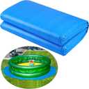 Boao 18 Ft Pool Liner Pad for Above Ground Pools, Pool Mat Tarp for Protect Inflatable Swimming-Pool, Cloth Under Pools Ground to Prevent Punctures, Extend Life, Outdoor Summer Party Supply