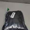 Boho Black Woven Fabric Shower Curtain with Tassels 60 x 72 Modern Farmhouse Minimalist, Tufted Chevron Striped Shabby Chic Textured, Water Resistant Cloth Curtain for Bathroom, Hotel Decor