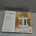 YouCopia Crazy Susan Two-Tier Turntable, Height-Adjustable Lazy Susan Organizer for Kitchen Cabinet and Pantry Organization and Storage, White