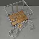 TJ.MOREE Over The Door/Wall Mount Ironing Board Hanger, Laundry Room Iron and Ironing Board Storage Holder, White