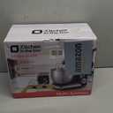 Kitchen in the box Stand Mixer,3.2Qt Small Electric Food Mixer,6 Speeds Portable Lightweight Kitchen Mixer for Daily Use with Egg Whisk,Dough Hook,Flat Beater (Black)