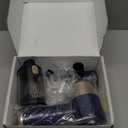 JONYJ Handheld Car Vacuum Cleaner, 16000PA Hand Held Vacuum Portable Cordless, 2 in 1 Air Duster and Vacuum Cleaner with LED Light, Multi-Nozzles, 120W High Power Mini Vacuum for Home, Pet, Office (Blue & Gold)