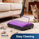 Yocada Carpet Sweeper Cleaner for Home Office Low&Undercoat Carpets Rugs Pet Hair Dust Scraps Paper Small Rubbish Cleaning with a Brush