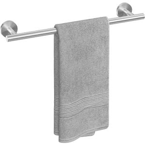 USHOWER Brushed Nickel Towel Bar, 18-Inch Towel Rack for Bathroom Wall Mounted, Thicken SUS304 Stainless Steel Towel Rod Modern Home Decor (Total Length 20-Inch)