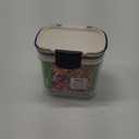 ProKeeper Mini 1.5-Cup Spice & Herb Storage Container  Airtight, Clear Plastic for Baking Soda, Powder, and Snacks