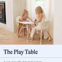 Lalo Coconut Wooden Preschool Table, 23 x 23 x 19 in, Kids Activities Table