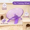 POPETPOP Silent Hamster Running Wheel 7.08 Inch Plastic Exercise Saucer for Small Pets Like Hamsters Gerbils Hedgehogs with Low Noise Design and Smooth Edges