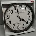 Windy Hill Collection 15" x 15" Vintage Decorative Wall Clock Old Town Classic Numbers WC9-EB2009