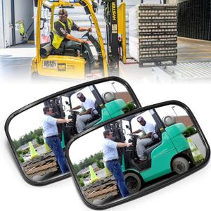 Forklift Rear View Mirror, Improve Safety and Visibility in Warehouse Operations Forklift Universal-2 Pcs