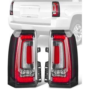 Left Driver Right Passenger Side Tail Lights Assembly Fit For GMC Yukon Yukon XL Denali SLE SLT 2015 2016 2017 2018 2019 2020 Rear LED Taillight Brake Lamp Cover Replaces GM2800268 GM2801268