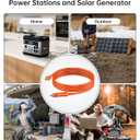 XT60 Connector Car Charger Extension Cable, Compatible with Anker SOLIX C300/C1000, EcoFlow Delta 2 Power Station and Solar Generator, 6.6Ft Extension Cord