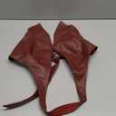 Women's Leather Top, Brown Size L