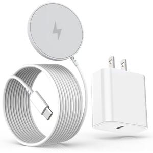 Magnetic iPhone Wireless Charger,10FT Fast Charging Apple Mag Safe Charger Wireless Charging Pad for iPhone Air/17 Pro Max/16 Pro/16 Plus/15 Pro/14/13/12/11/AirPods 3/Pro 3/2 Phone Mag safe Charge Pad
