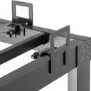 Non Slip Mattress Gaskets, Mattress Holder in Place Gripper for Metal Bed Frame, Keep Mattress from Sliding Gripper, Adjustable, 6 PCS, Black