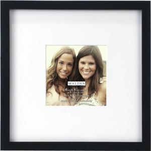 Malden International Designs Smartphone Collection Black Wood Picture Frame, 4x4/8x8, Black