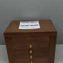 Black Walnut Wooden Jewelry Box Wood Jewelry Organizer with 2 Side Doors Mirror Lockable Classical Style for Watch Necklace Ring Earring Storage Mothers Day Gifts for Mom-5 Layer