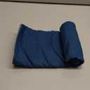 MIULEE Pack of 4 Decorative Outdoor Throw Pillow Covers Linen Waterproof Pillow Covers Farmhouse Cushion Cases for Patio Garden Tent Balcony Couch Sofa 18x18 inch Blue