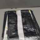 PI Front Curtain 2 Panels, Window Shade Privacy Thermal Insulated Light Block Curtain for French/Sliding/Patio Door, W34XL68, Black