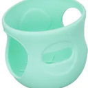 Pack of 4 Silicone 4 Oz Bottle Cover, Food Grade, Anti Fall, Insulated, Easy to Clean, Dishwasher Safe with Quick Drying, Ideal for Home Use or Traveling, Suitable for 120ml Glass