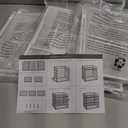 Paper Organizer Letter Tray, 5 Tier Mesh File Organizer with Handle, Paper Sorter Desk Organizer for Home Office Supplies - White, 2 Pack 