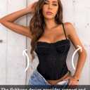 Avidlove Corset Tops for Women Lace Bustier Top Underwire Sexy Halloween Exotic Slim Fit Bralette (Black, M)