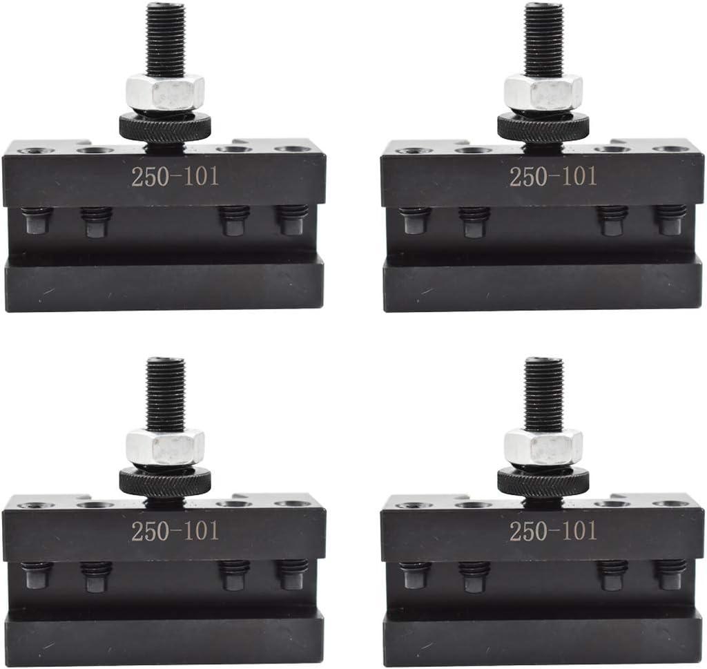 WFLNHB AXA 4Pcs #1 Quick Change 250-101 Tool Post Turning and Facing Holder Fit for Swing Dia 12 Inch 250-111 or 250-100