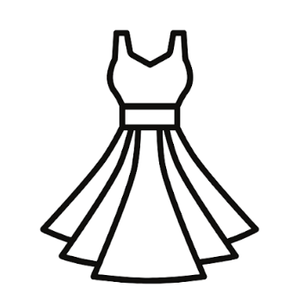 Black Satin Dress , S Size