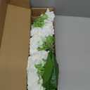 Waipfaru 21" Real Touch White Hydrangea Artificial Flowers with Long Stem & Leaves, Full Latex Faux Hydrangea Flowers for Home Decor Party Floral Arrangements Wedding Bouquets Centerpieces, 3Pcs