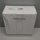 aooshine Beige Bedroom Table Lamp Set - Bedside Lamps for Nightstand Set of 2, Minimalist Lamps for Desk, Dorm, Kids Room, Bulb Not Included (Cream & Black Set)