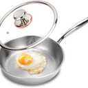 8" Titanium Pans for Cooking,Pure Healthy Titanium Frying Pan