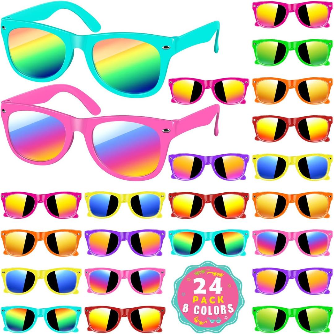 Kids sunglasses bulk,Kids Sunglasses Party Favor with UV400 Protection for Kids, Boys and Girls Age 3-8