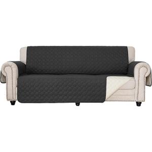 RBSC Home Sofa Slipovers Waterproof Sofa Covers for Dogs, Couch, Loveseat and Large Sofas (Black, 78")