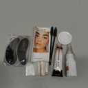 Lash Color Kit, Lasting for 4 Weeks Natural Black Eyelash & Eyebrow Color Kit with Reusable Eye Patch, Voluminous Coloring for Lash and Brow with Gentle Ingredients, Safe & Easy to Use 7ml